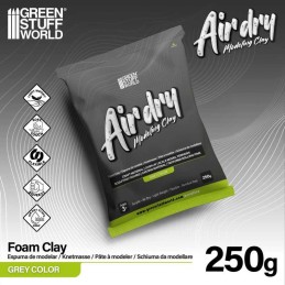 Air Dry Foam Clay 250gr Grise