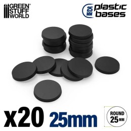 Socles Plastiques ROND 25mm...