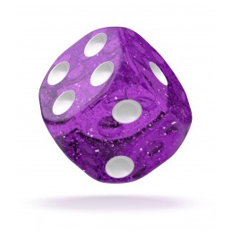 Zoom Dés D6 16 mm Speckled - Violet (12)