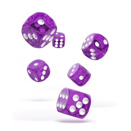 Dés D6 16 mm Speckled - Violet (12)